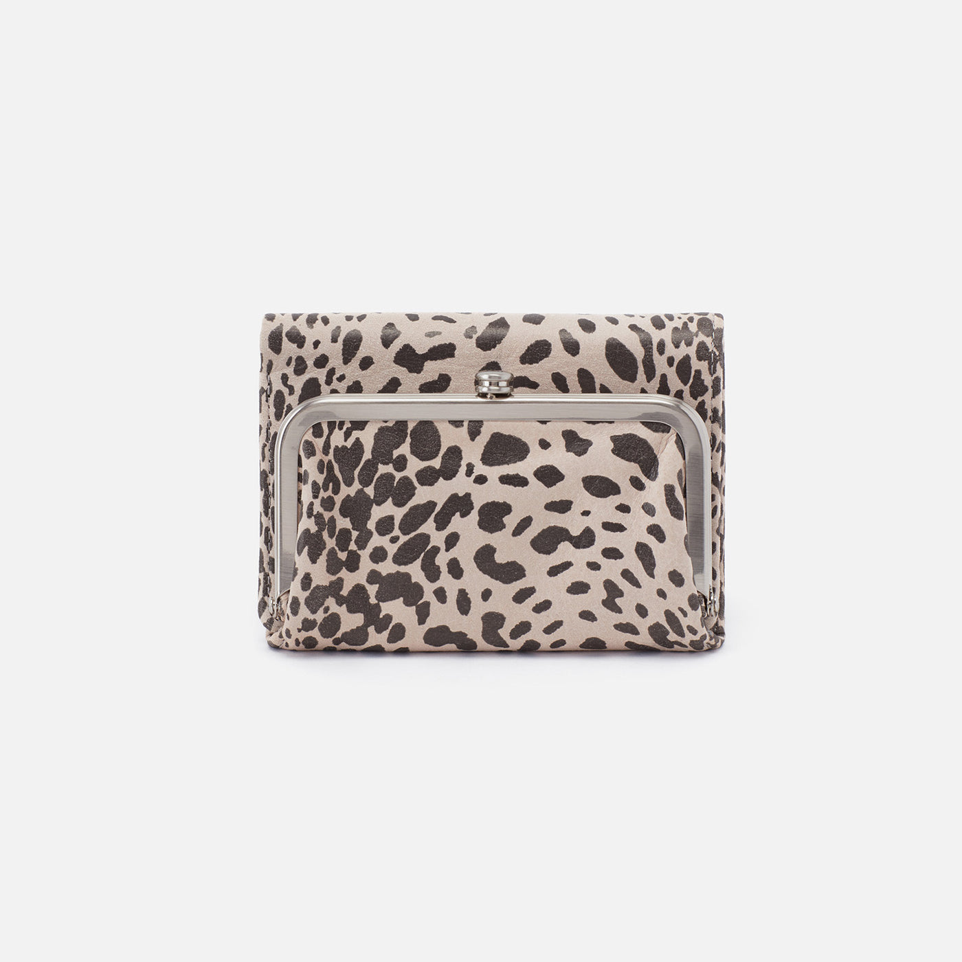 Robin Compact Wallet In Printed Leather