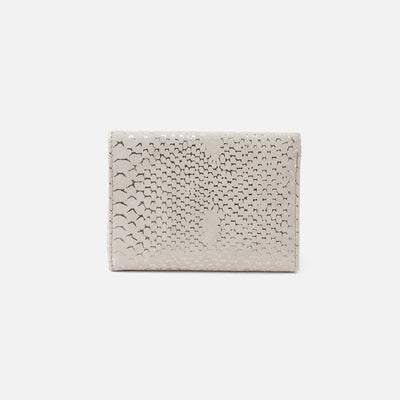 Robin Compact Wallet In Printed Leather