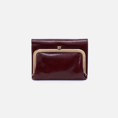 Robin Compact Wallet In Polished Leather