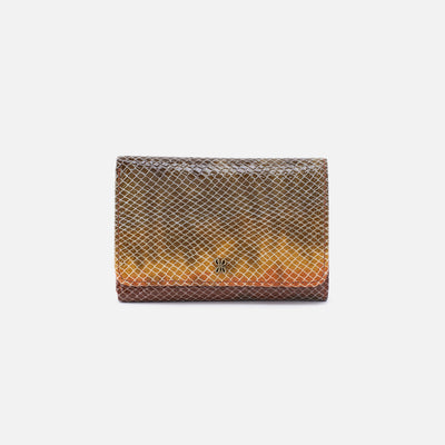 Jill Trifold Wallet In Printed Leather