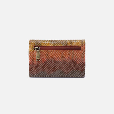 Jill Trifold Wallet In Printed Leather