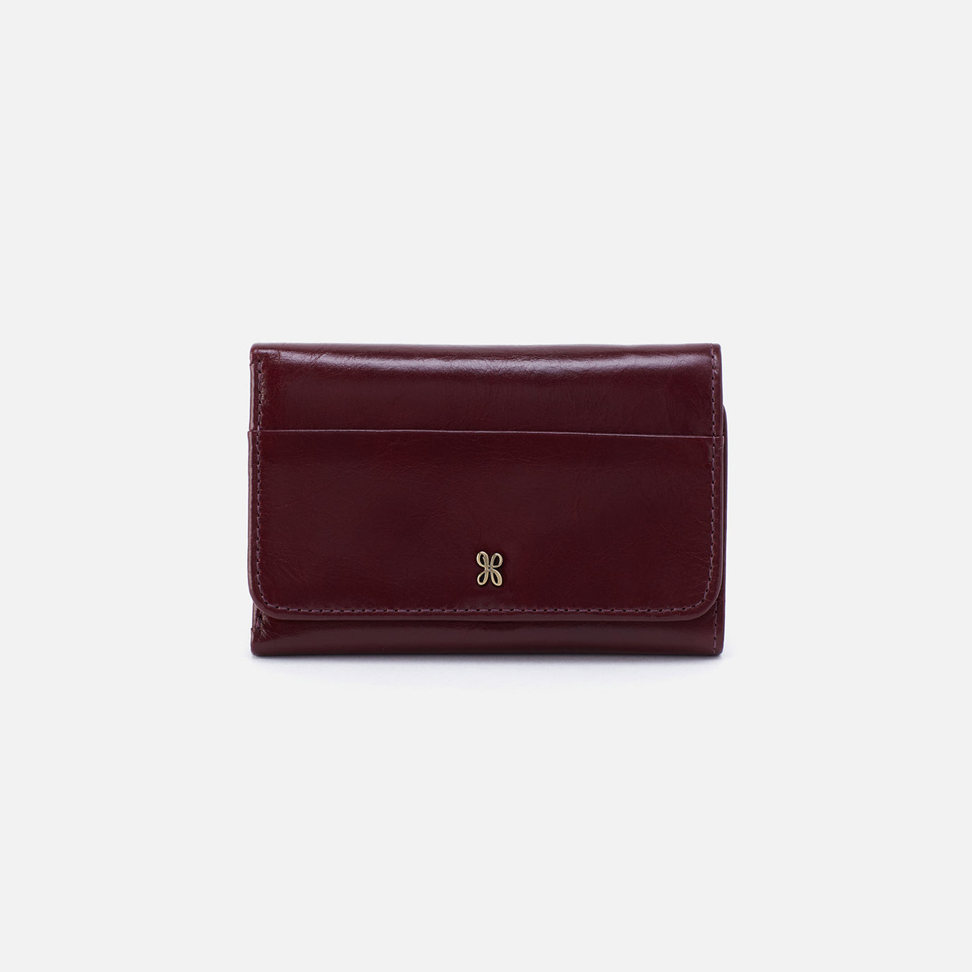 Jill Trifold Wallet In Polished Leather