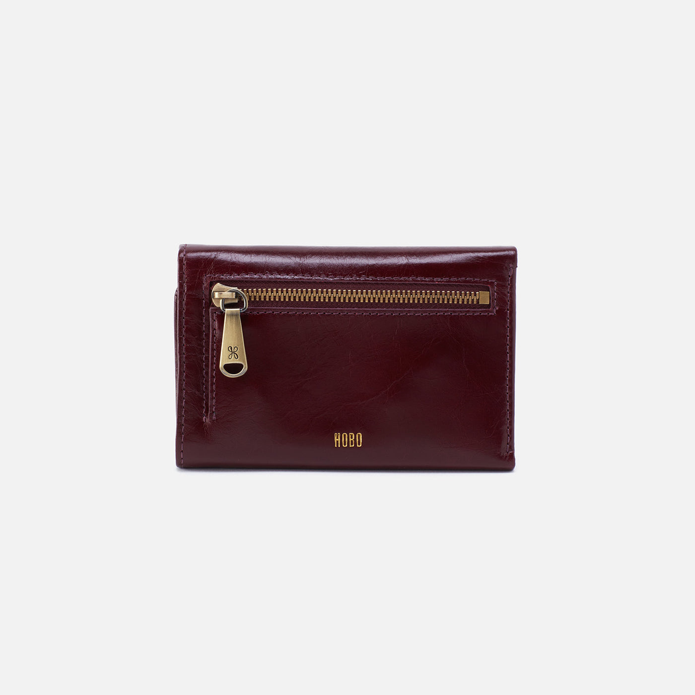 Jill Trifold Wallet In Polished Leather