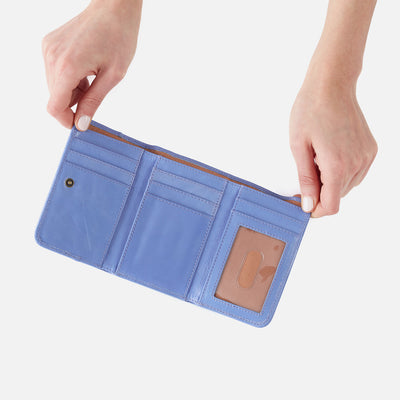 Jill Trifold Wallet In Polished Leather