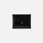 Max Card Case in Polished Leather - Black