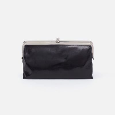 Lauren Clutch-Wallet In Polished Leather