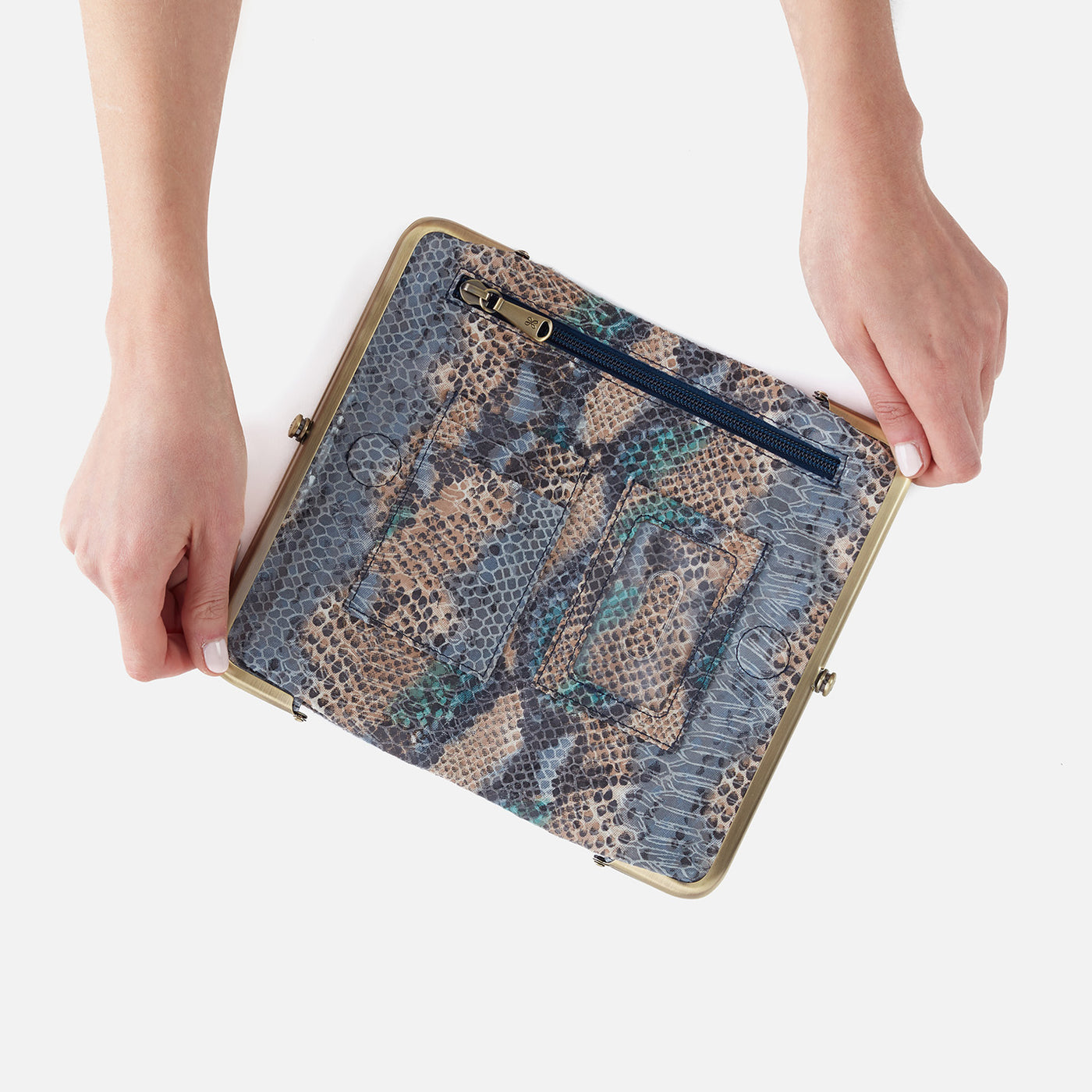 Lauren Clutch-Wallet In Printed Leather