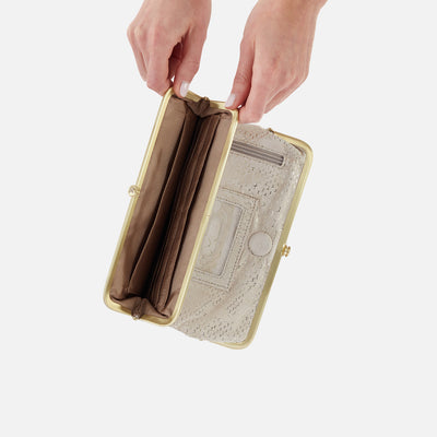 Lauren Clutch-Wallet In Printed Leather