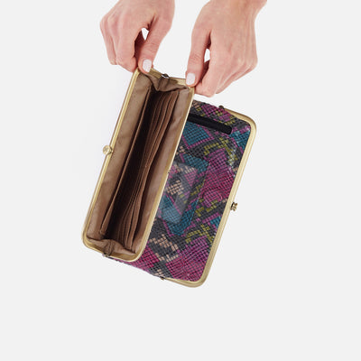 Lauren Clutch-Wallet In Printed Leather