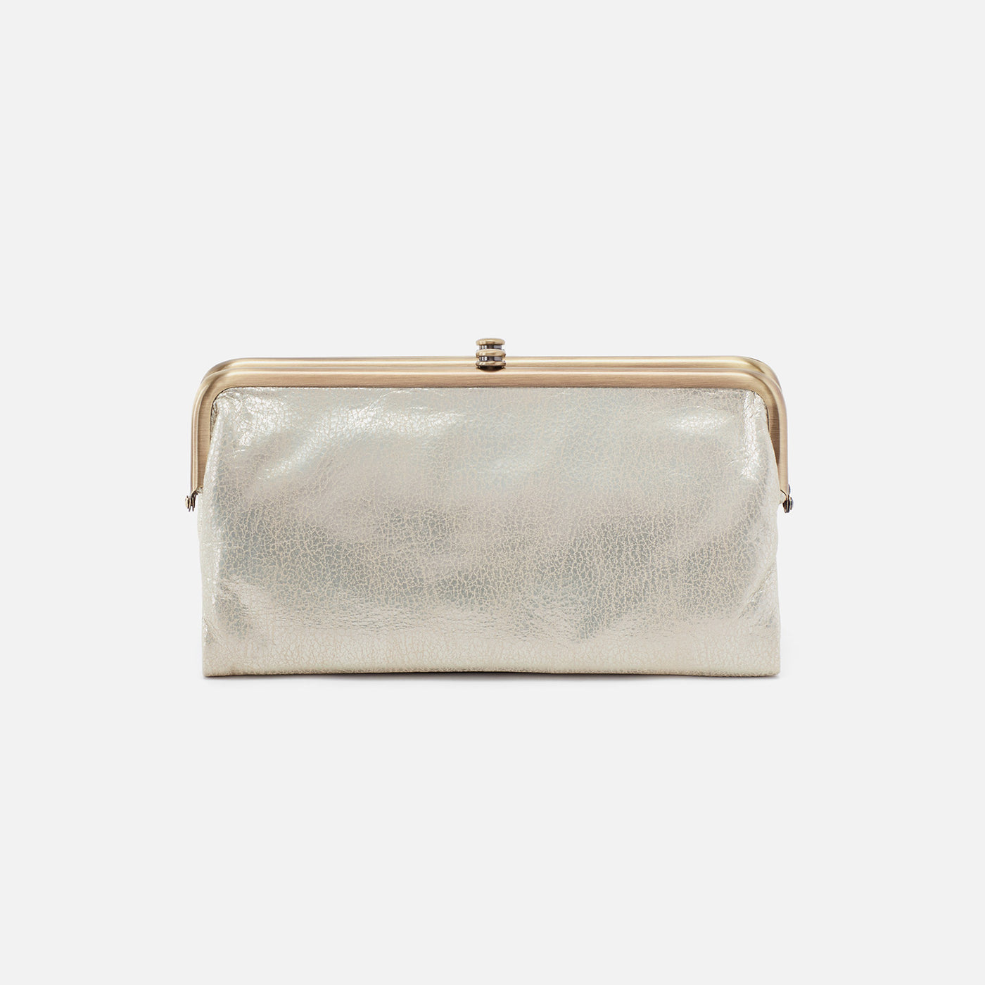 Lauren Clutch-Wallet In Metallic Leather