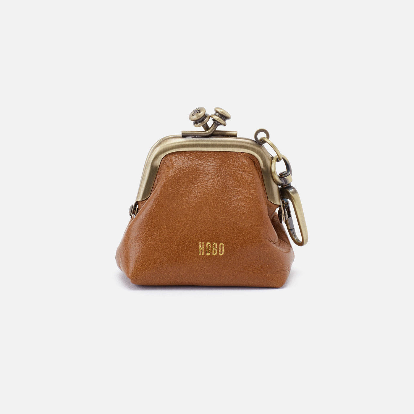 Run Frame Pouch In Polished Leather