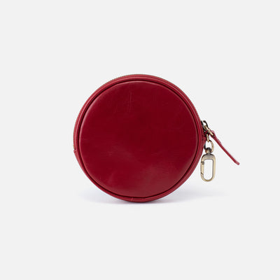 Revolve Clip Pouch In Polished Leather