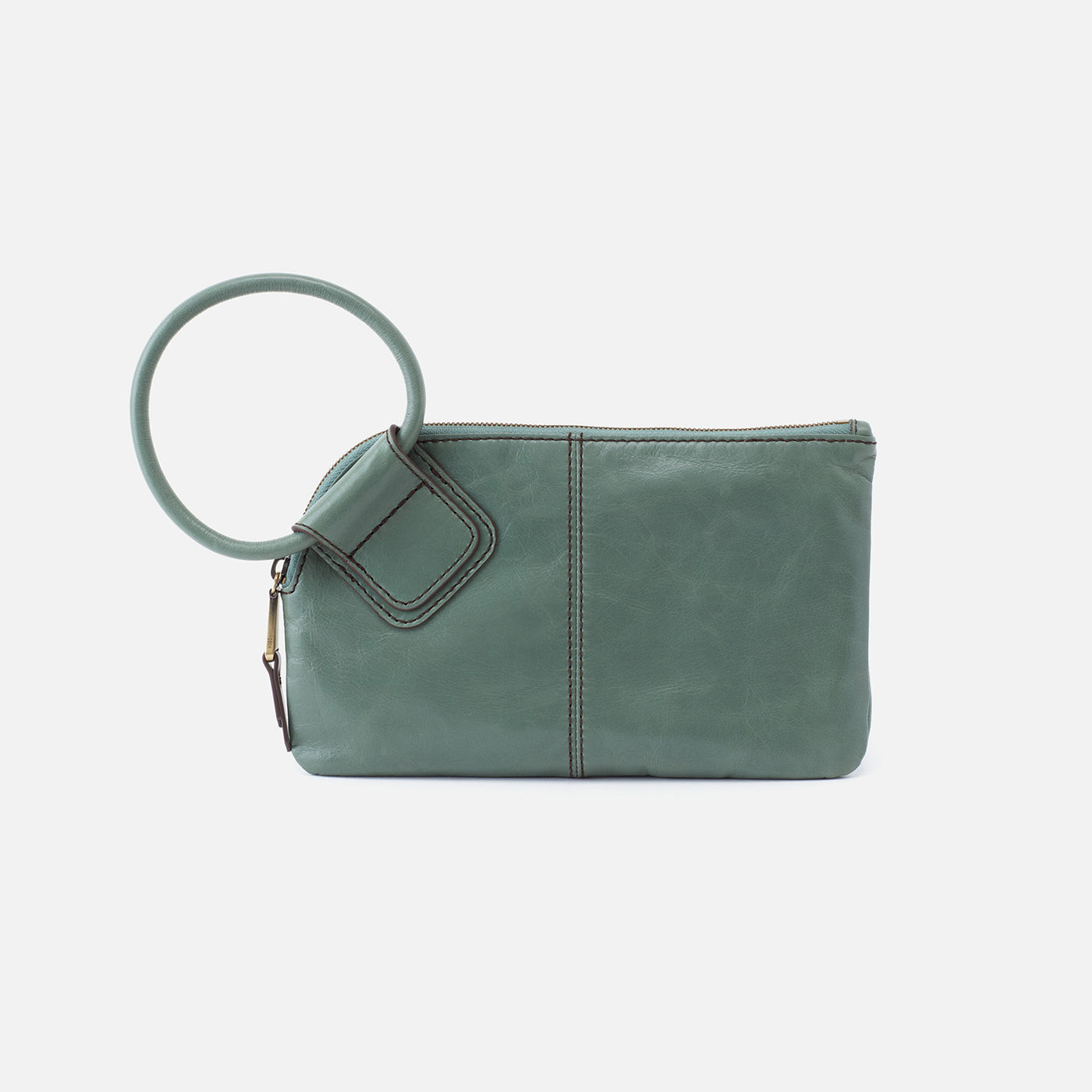 Sable Wristlet In Polished Leather