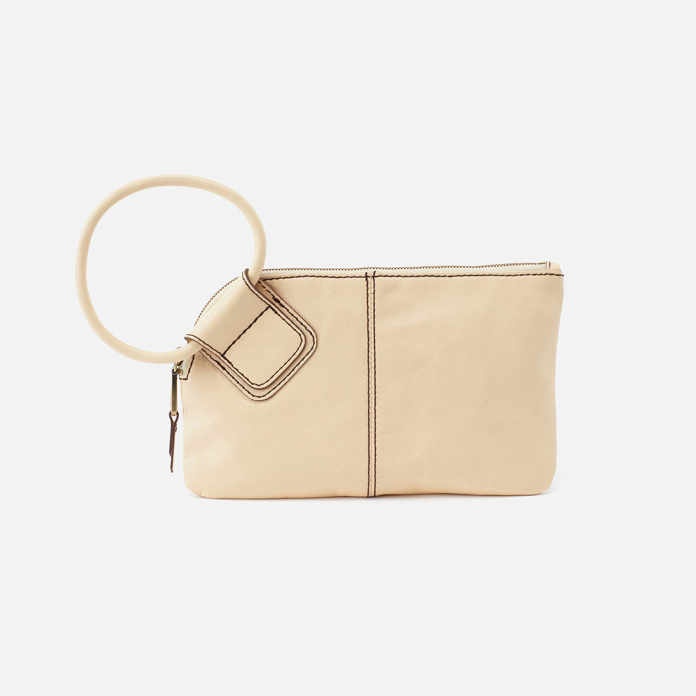 Sable Wristlet In Polished Leather