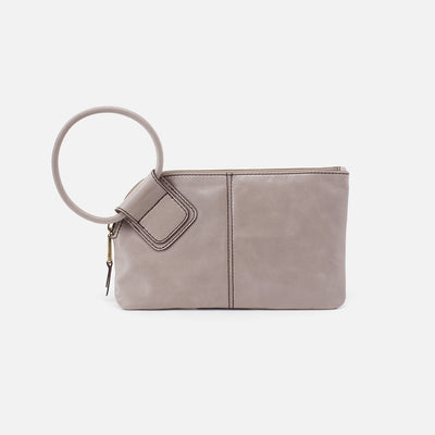 Sable Wristlet in Polished Leather - Driftwood