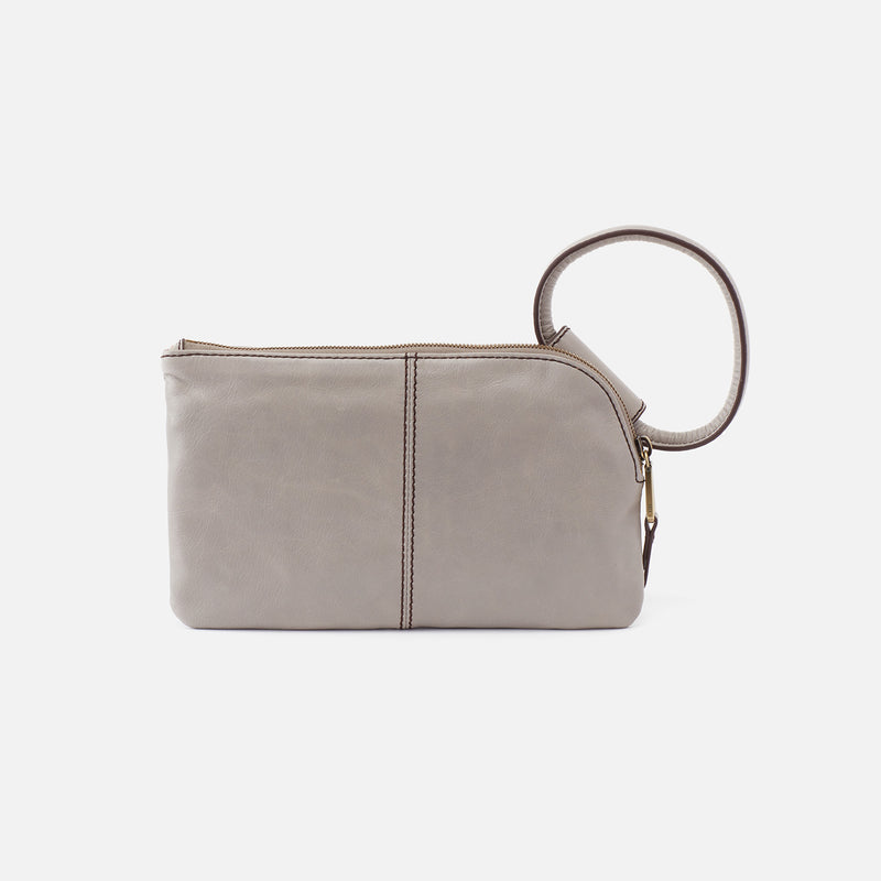 Sable Wristlet in Polished Leather - Driftwood