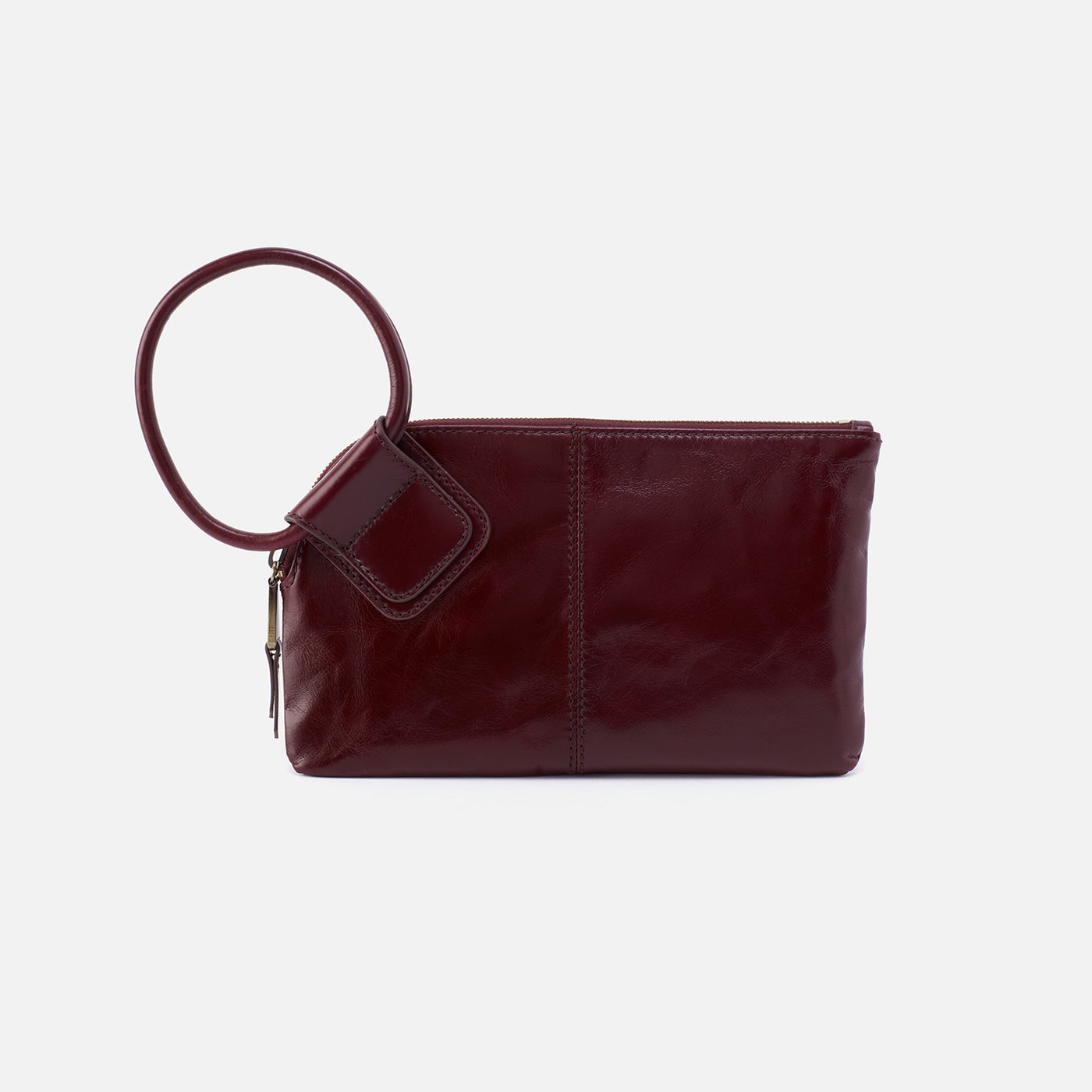 Sable Wristlet In Polished Leather