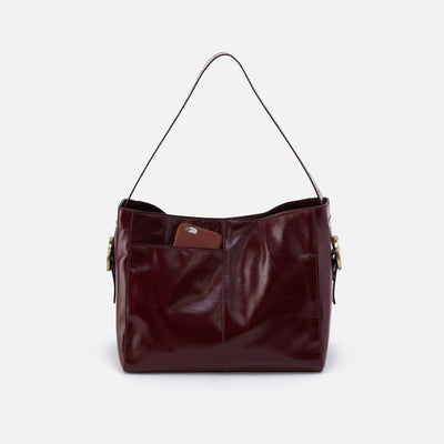 Render Shoulder Bag In Polished Leather