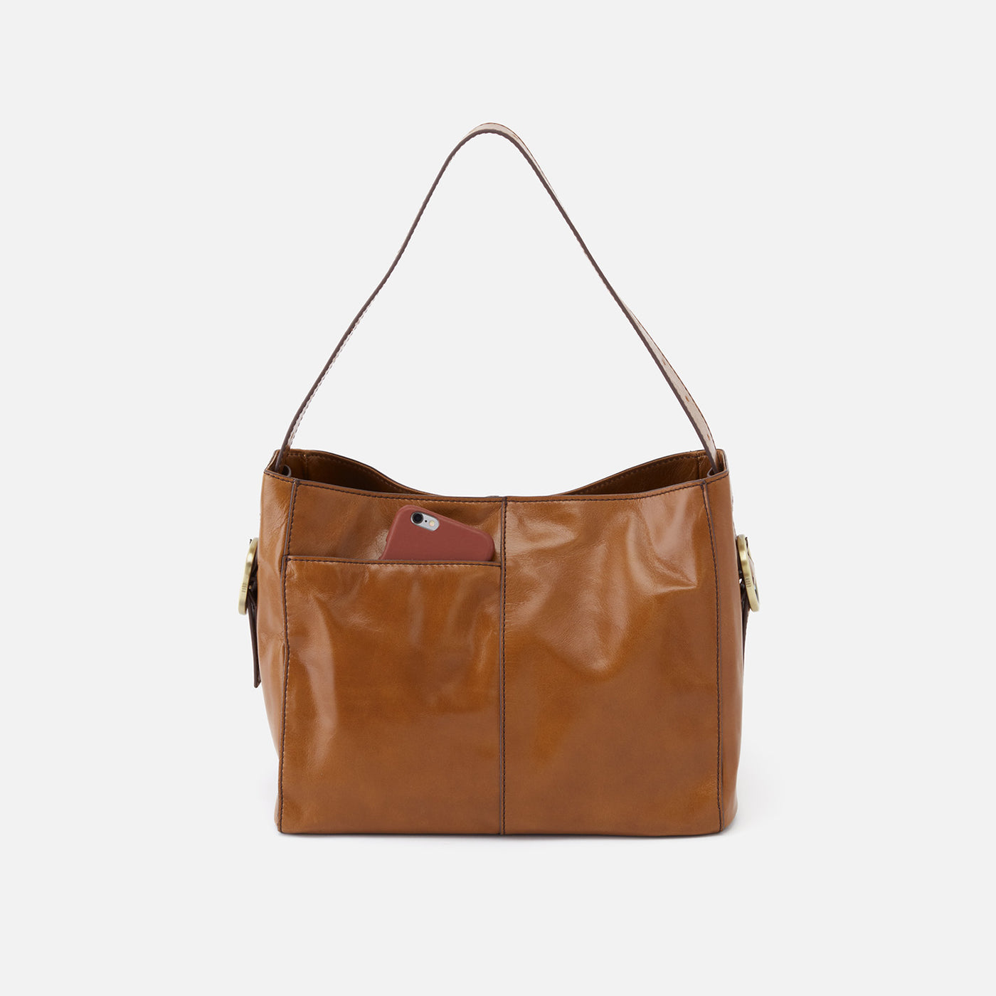 Render Shoulder Bag In Polished Leather