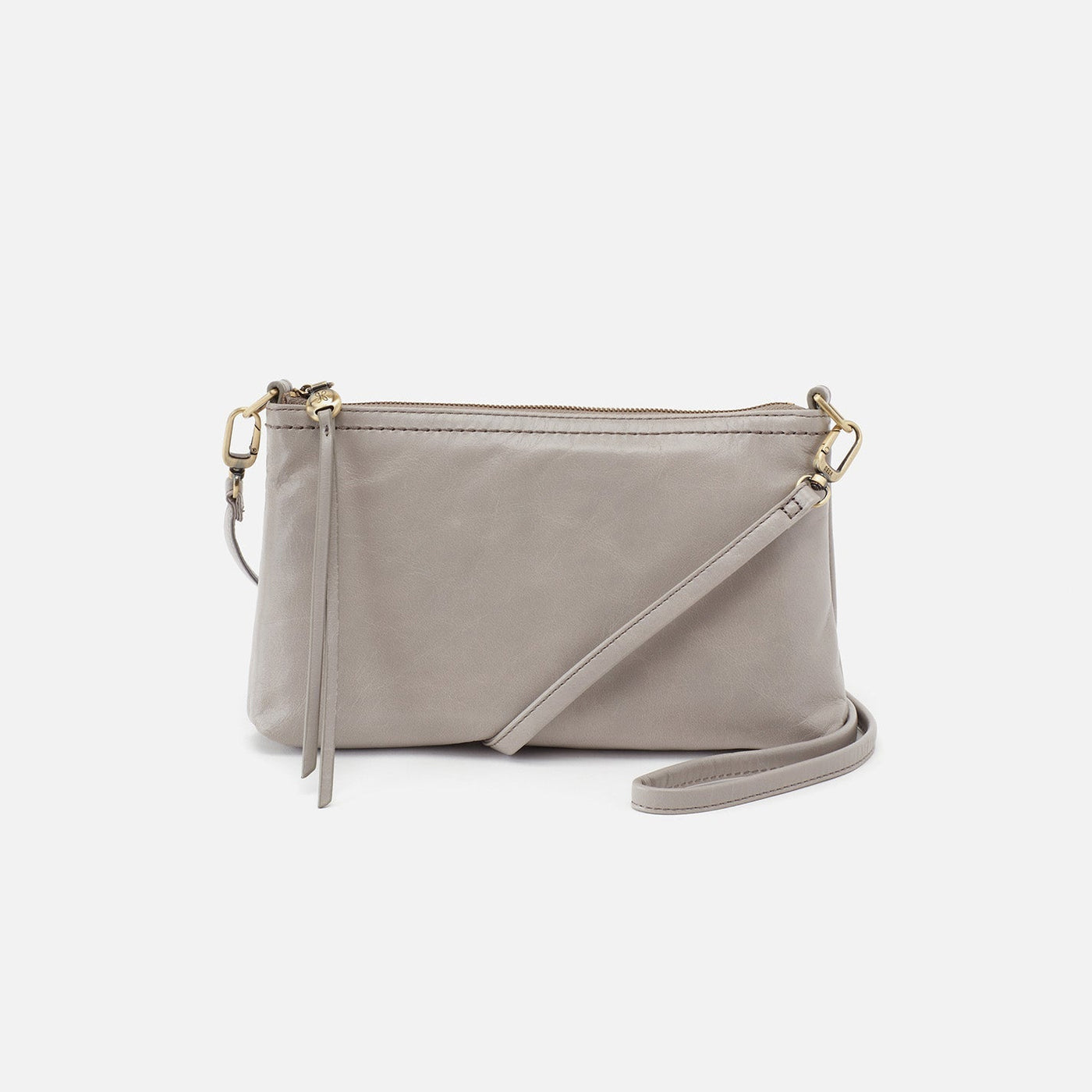 Darcy Crossbody in Polished Leather - Driftwood