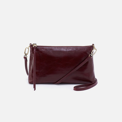 Darcy Crossbody in Polished Leather - Merlot