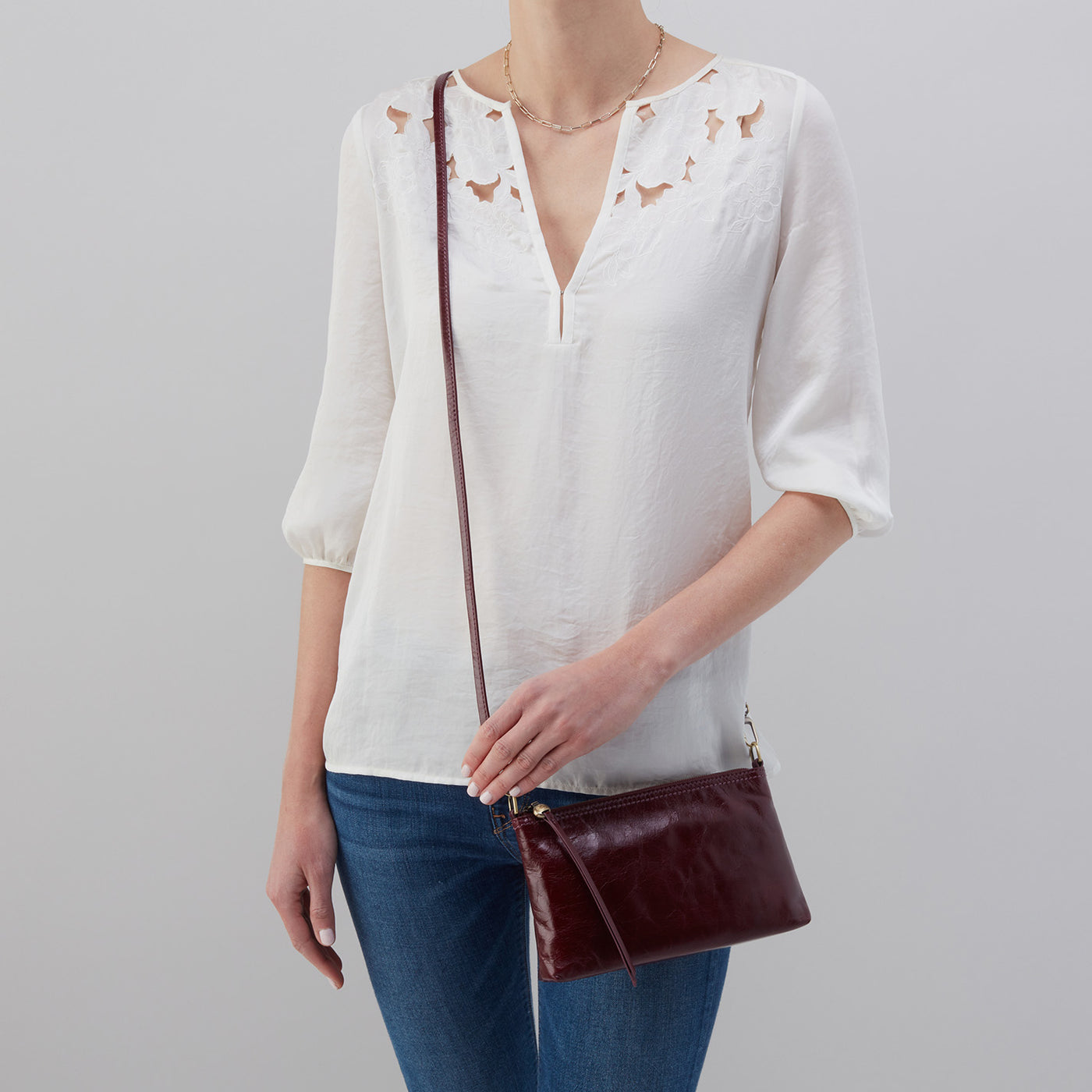 Darcy Crossbody In Polished Leather