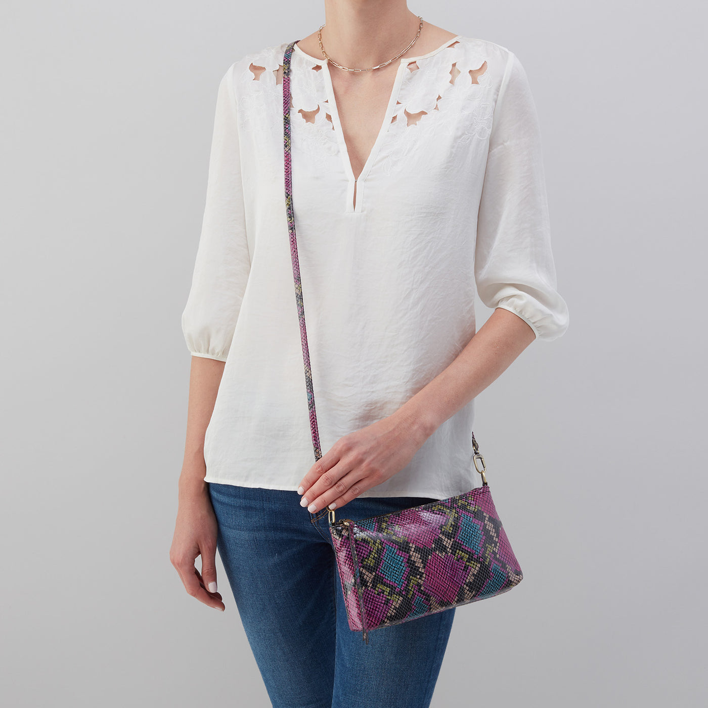 Darcy Crossbody In Printed Leather