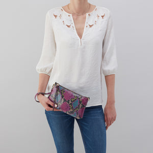 Darcy Crossbody in Printed Leather - Mosaic Snake