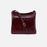 Cambel Crossbody in Polished Leather - Merlot