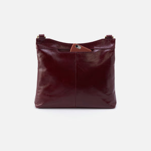Cambel Crossbody in Polished Leather - Merlot