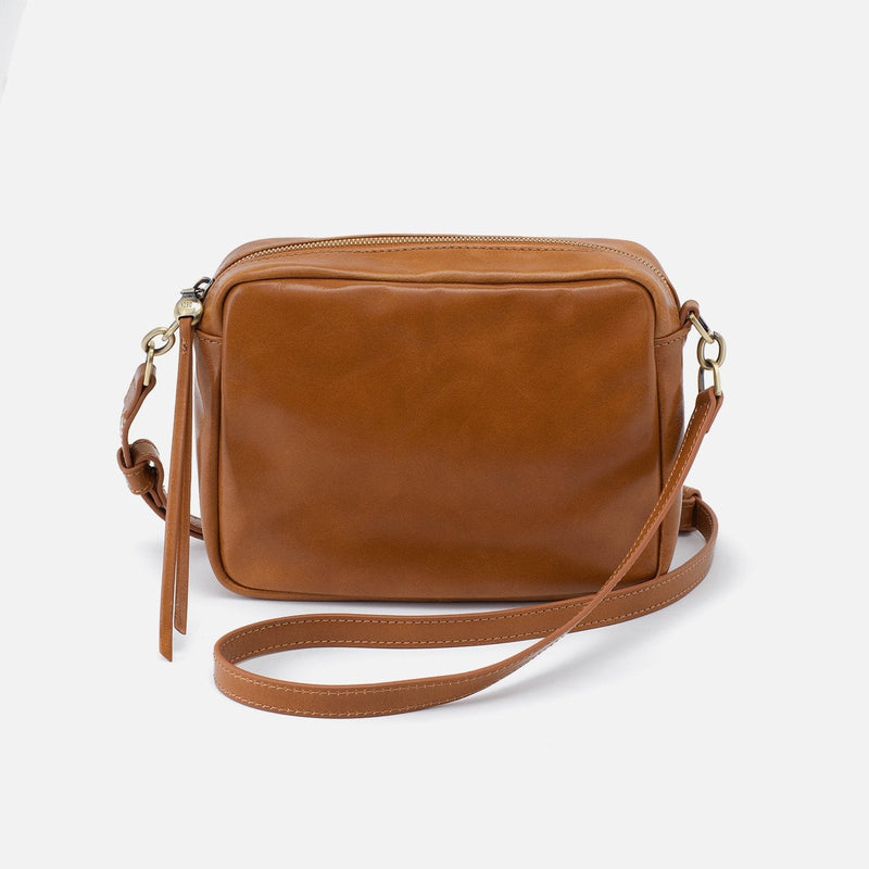 Renny Crossbody in Polished Leather - Truffle