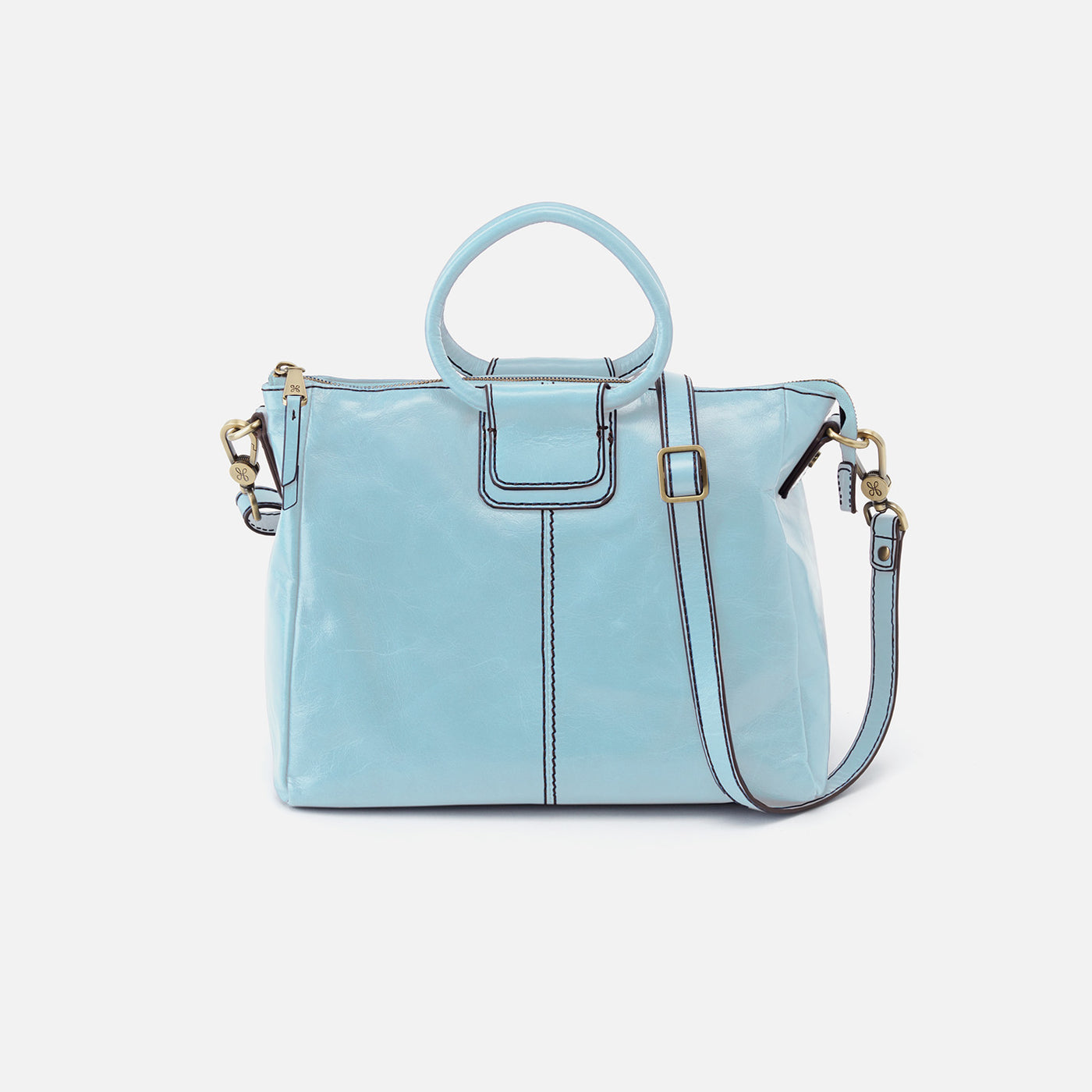 Sheila Medium Satchel In Polished Leather