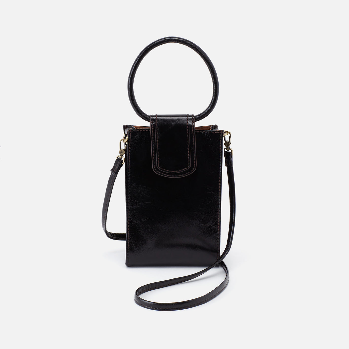 Sheila Phone Crossbody In Polished Leather