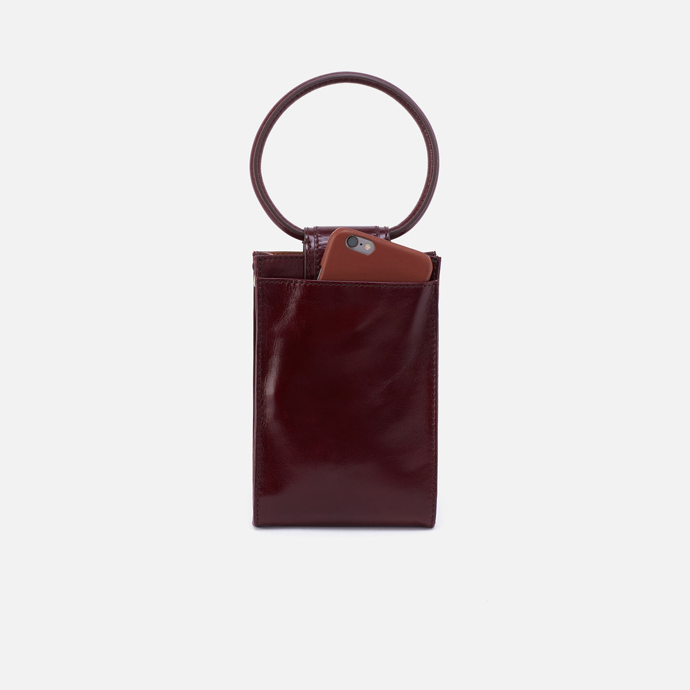 Sheila Phone Crossbody In Polished Leather