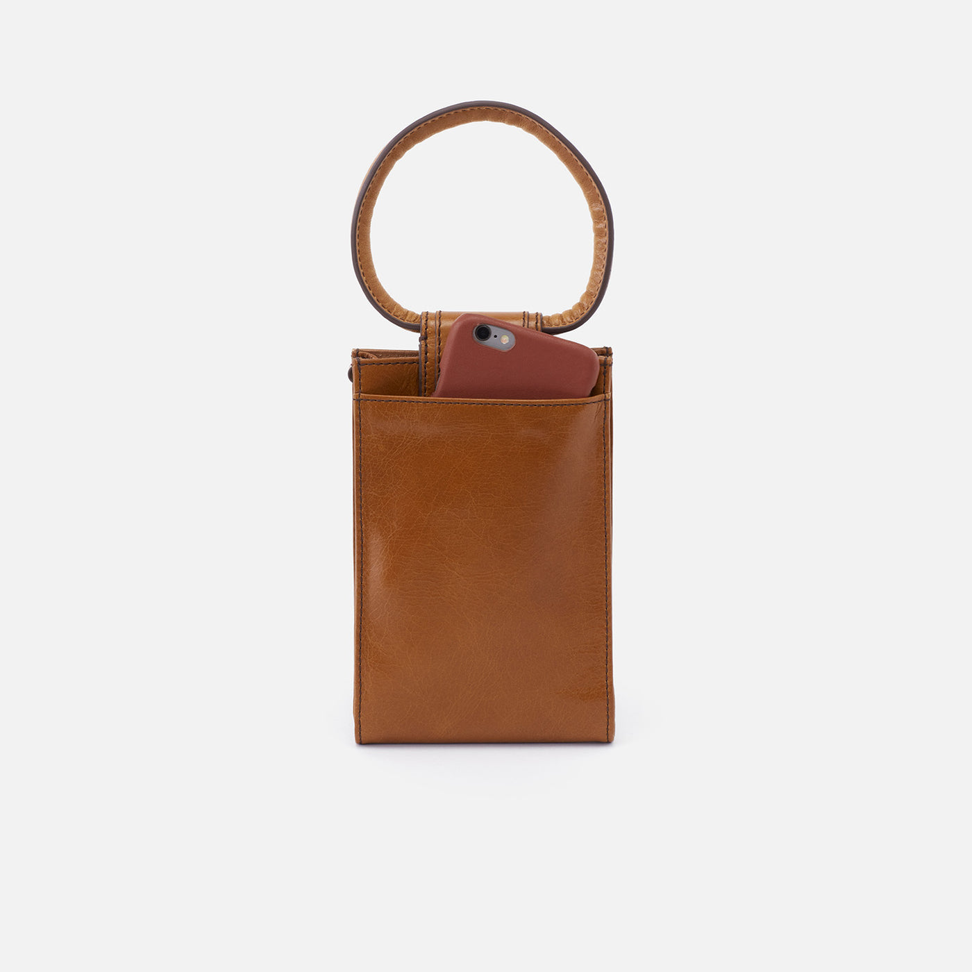 Sheila Phone Crossbody In Polished Leather