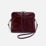 Reeva Crossbody in Polished Leather - Merlot