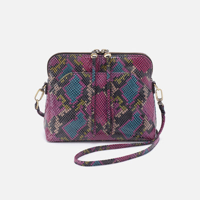 Reeva Crossbody in Printed Leather - Mosaic Snake