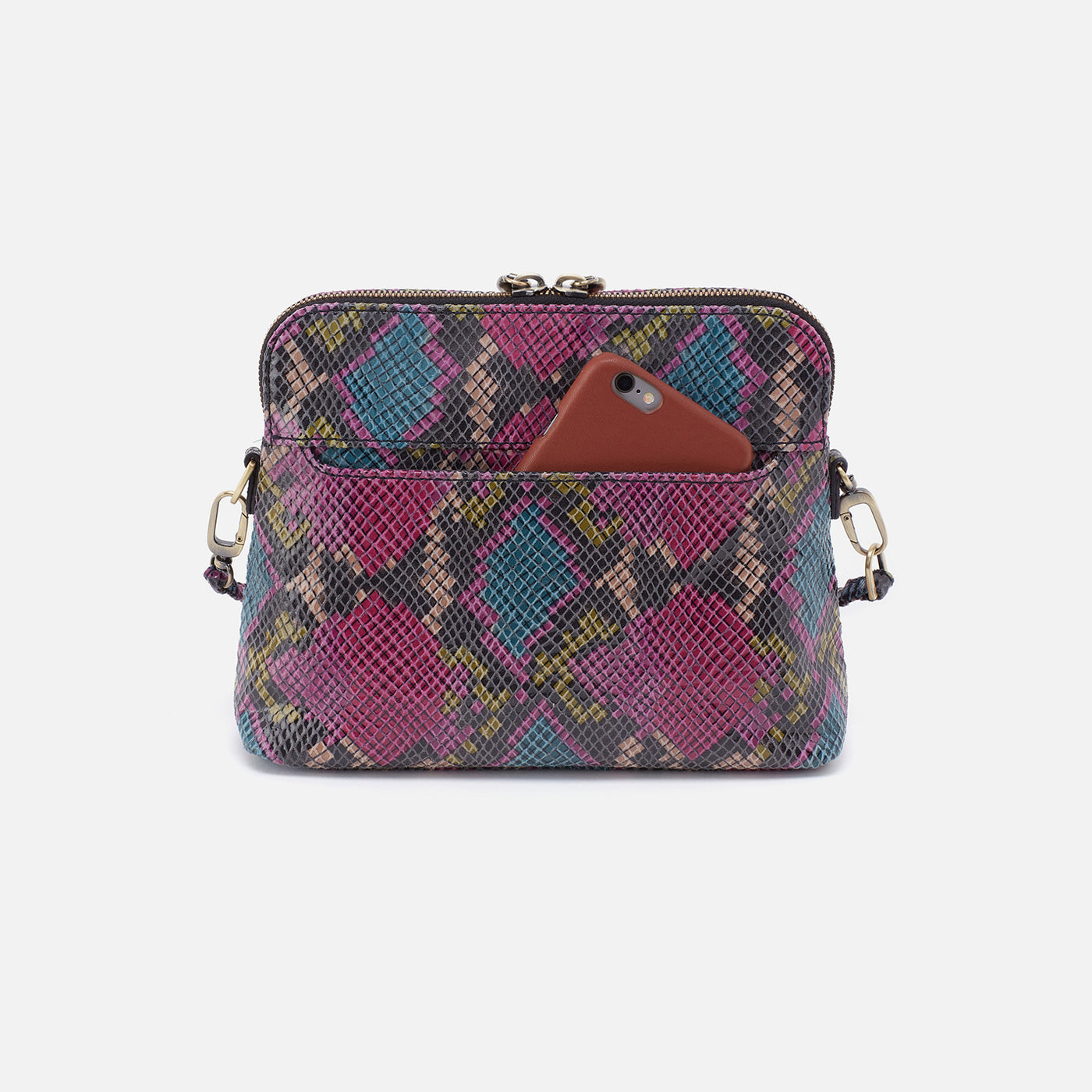 Reeva Crossbody In Printed Leather