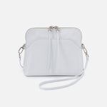 Reeva Crossbody in Polished Leather - Optic White