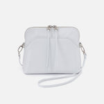 Reeva Crossbody in Polished Leather - Optic White